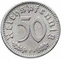 купить Германия (Третий рейх) 50 рейхспфеннигов (reichspfennig) 1935 F