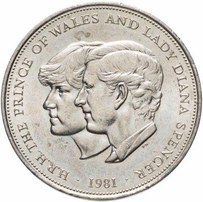 купить Великобритания 25 пенсов (pence) 1981 "Свадьба принца Чарльза и леди Дианы"