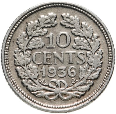 купить Нидерланды 10 центов (cents) 1936