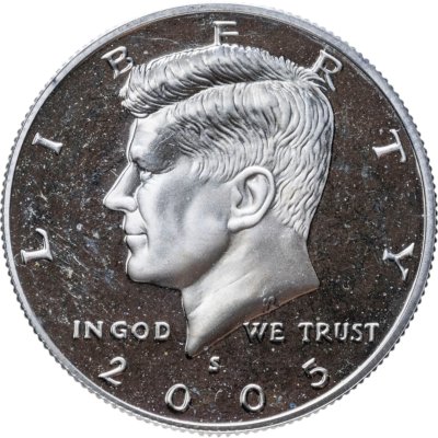купить США 50 центов (1/2 доллара, half dollar) 2005 Proof Kennedy Half Dollar (Кеннеди) Знак монетного двора "S" - Сан-Франциско