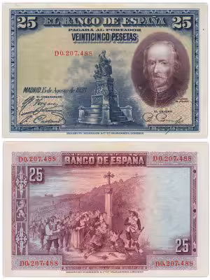 купить Испания 25 песет 1928 (Pick 74.b)