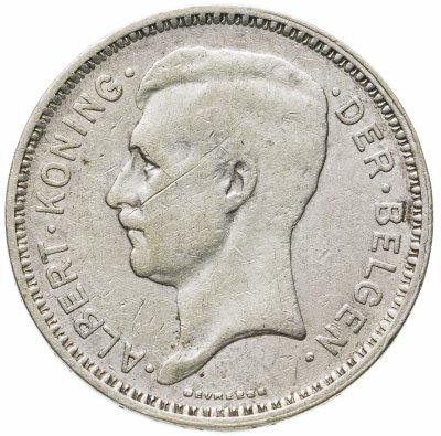 купить Бельгия 20 франков (francs) 1934 Надпись на голландском - 'ALBERT KONING DER BELGEN'