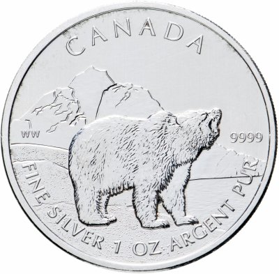 купить Канада 5 долларов (dollars) 2011 Grizzly (медведь гризли)