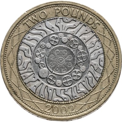 купить Великобритания 2 фунта (pounds) 2002