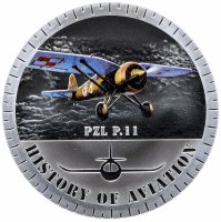 купить Бурунди 5000 франков 2014 "История авиации - PZL P.11", в футляре с сертификатом