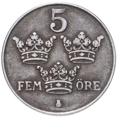 купить Швеция 5 эре (ore) 1949