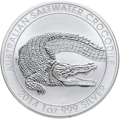 купить Австралия 1 доллар (dollar) 2014 P Australian Saltwater Crocodile (крокодил)