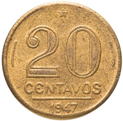 купить Бразилия 20 сентаво 1947
