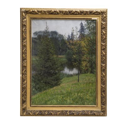 купить Картина "Тишина", художник М.Кугач, холст, масло, в раме, Россия, 1992 г.