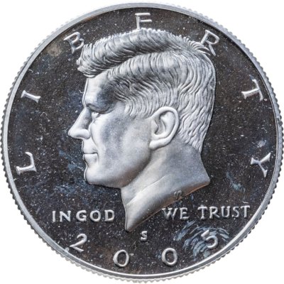 купить США 50 центов (1/2 доллара, half dollar) 2005 Proof Kennedy Half Dollar (Кеннеди) Знак монетного двора "S" - Сан-Франциско