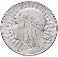 купить Польша 10 злотых (zlotych) 1932 знак монетного двора: "стрелка" - Варшава