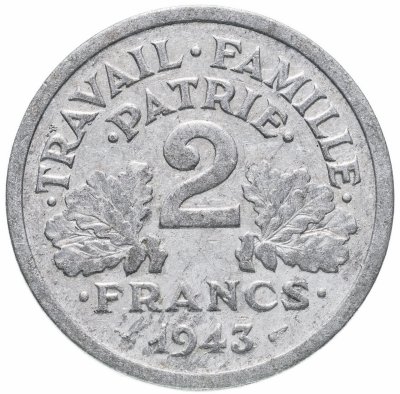 купить Франция 2 Франка 1943