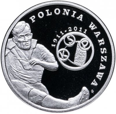 купить Польша 5 злотых 2011 "Футбольный клуб Полония. Варшава"