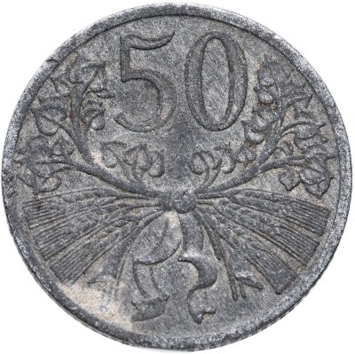 купить Богемия и Моравия 50 геллеров (heller) 1940-1944
