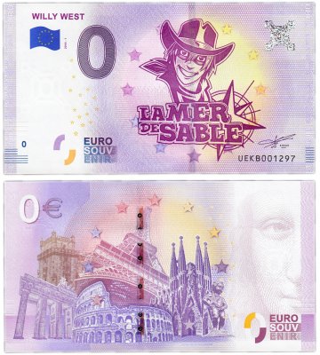 купить 0 евро (euro) "Вилли Вэст" 2018 1-я серия (UE KB-1)