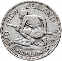купить Новая Зеландия 1 шиллинг (shilling) 1946