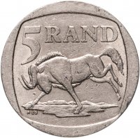 купить ЮАР 5 рандов (рэндов, rand) 1994-1995