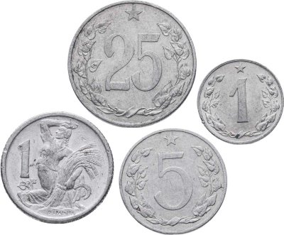 купить Чехословакия набор монет 1947-1960 (4 штуки)