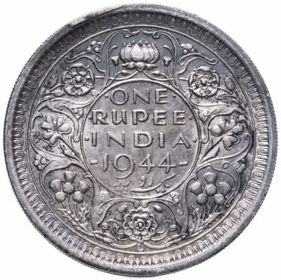 купить Индия (Британская) 1 рупия (rupee) 1944 L знак монетного двора: "L" - Лахор