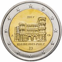 Купить Германия 2 евро (euro) 2017 "A" "Федеральные земли Германии - Порта Нигра, Рейнланд-Пфальц"