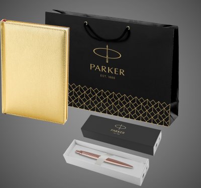 купить Подарочный набор: Jotter XL SE20 Monochrome в подарочной упаковке, цвет: Pink Gold, стержень Mblue и Ежедневник золотистый недатированный, Металлы: металл, нержавеющая сталь, 2026 г.