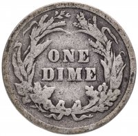 Купить США 10 центов (дайм, one dime) 1899 "Barber Dime"
