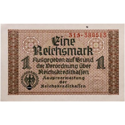 купить Германия 1 рейхсмарка (reichsmark) 1940-1945 "Немецкие оккупационные территории"