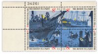 купить США блок из 4-х марок 8 центов 1973 "Бостонское чаепитие"