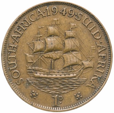 купить ЮАР 1 пенни (penny) 1949