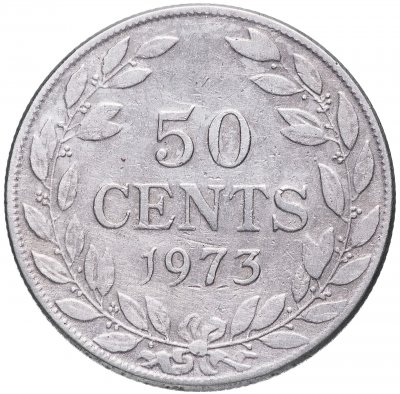 купить Либерия 50 центов 1973