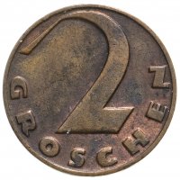 Купить Австрия 2 гроша (groschen) 1929