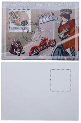 купить Мозамбик марки квартблок "Автомобили. Машины. История автомобилей и Ретро" 175 метикал 2009