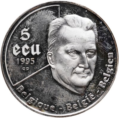 купить Бельгия 5 экю 1995 "50 лет ООН"