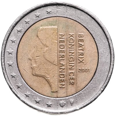 купить Нидерланды 2 euro (евро) 2001 "Королева Беатрикс"