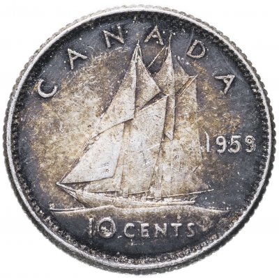 купить Канада 10 центов (cents) 1959