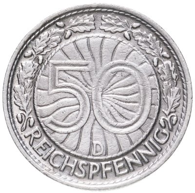 купить Германия 50 рейхспфеннигов (reichspfennig) 1928