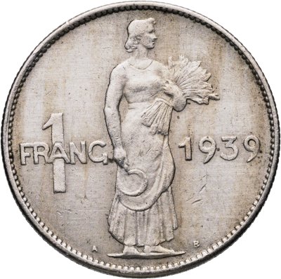 купить Люксембург 1 франк (franc) 1939