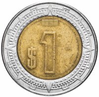 Купить Мексика 1 песо 1996-2019, Случайный год