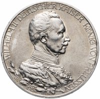 купить Германская Империя, Пруссия 3 марки 1913 "25 лет правлению Вильгельма II"