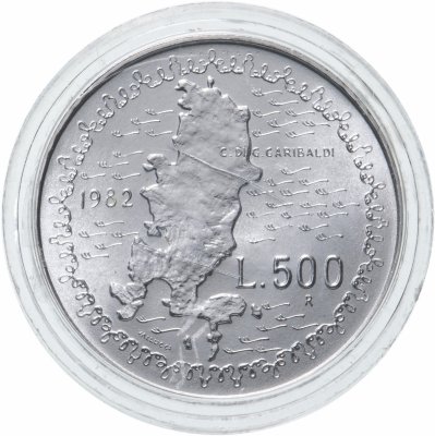 купить Италия 500 лир (lire) 1982 100 лет со дня смерти Джузеппе Гарибальди