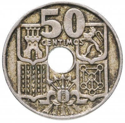 купить Испания 50 сентимо 1949