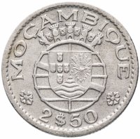 Купить Мозамбик 2,5 эскудо (escudos) 1953