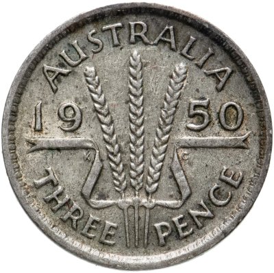 купить Австралия 3 пенса (pence) 1950