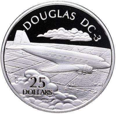 купить Соломоновы Острова 25 долларов (dollars) 2003 Самолёты - Дуглас DC-3 (Douglas DC-3)