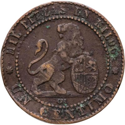 купить Испания 1 сентимо (centimo) 1870