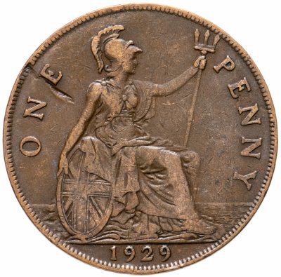купить Великобритания 1 пенни (penny) 1929
