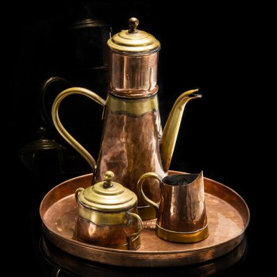 купить Набор кофейный из 3-х предметов (кофейник, сахарница, сливоник), Бельгия