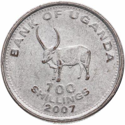 купить Уганда 100 шиллингов (shillings) 2007-2015, случайная дата