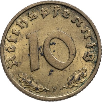 купить Германия (Третий рейх) 10 рейхспфеннигов (reichspfennig) 1937 F