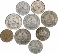Купить Уганда набор из 9 монет 1966-1976